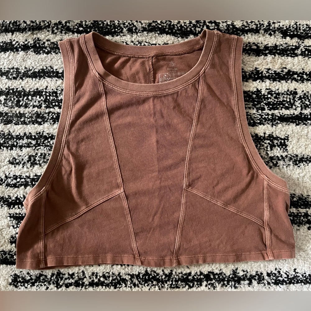 Aerie Offline Cropped Muscle Tank - M